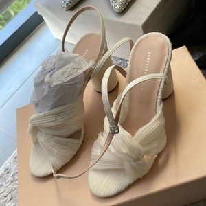 Brand new in box Loeffler Randall high heels. Color is a white cream. Never worn